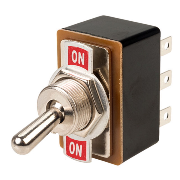Standard Toggle Switch DPST ON - ON Panel Mount